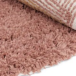 Rund matta - Perast Natural Cotton Shaggy (multi)