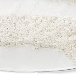 Rund matta - Sivota Natural Cotton Shaggy (offwhite)