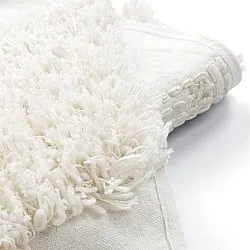 Rund matta - Sivota Natural Cotton Shaggy (offwhite)