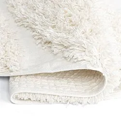 Rund matta - Sivota Natural Cotton Shaggy (offwhite)