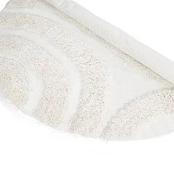Rund matta - Sivota Natural Cotton Shaggy (offwhite)