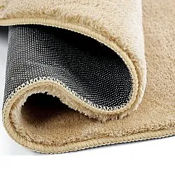 Runda mattor - Aranga Super Soft Fur (mörk beige)