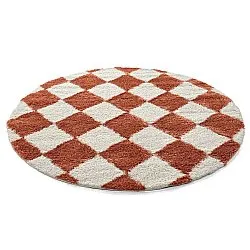 Koberce okrúhle - Albi (biela/oranžová)