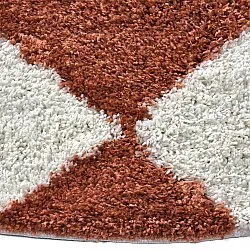 Koberce okrúhle - Albi (biela/oranžová)