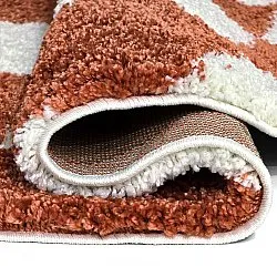 Koberce okrúhle - Albi (biela/oranžová)