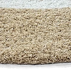 Kruhové koberce - Alsace (béžová/biela/hnedá)