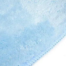 Kruhové koberce - Aranga Super Soft Fur (svetlomodrá)