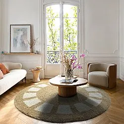 Kruhové koberce - Asilah (béžová/biela)