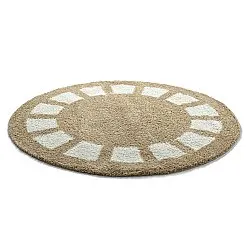 Kruhové koberce - Asilah (béžová/biela)