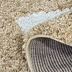 Kruhové koberce - Asilah (béžová/biela)