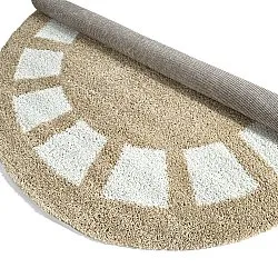 Kruhové koberce - Asilah (béžová/biela)