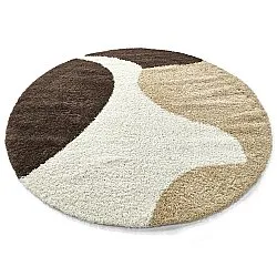 Koberce okrúhle - Chiniot (hnedá/béžová/biela)