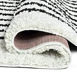 Kruhové koberce - Cluny (biela/čierna)