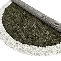 Koberce okrúhle - Conques (zelená/biela)