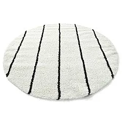 Koberce okrúhle - Eze (biela/čierna)