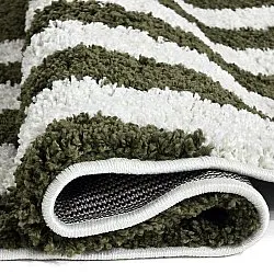 Koberce okrúhle - Imilchil (biela/zelená)