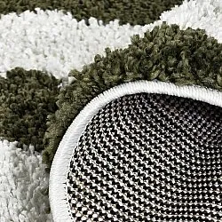 Koberce okrúhle - Imilchil (biela/zelená)