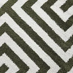 Koberce okrúhle - Imilchil (biela/zelená)