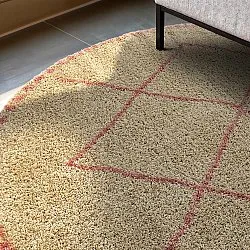 Koberce okrúhle - Tiznit (béžová/ružová)