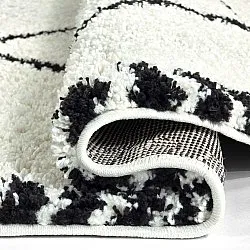 Koberce okrúhle - Tiznit (biela/čierna)