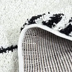 Koberce okrúhle - Tiznit (biela/čierna)