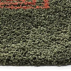 Koberce okrúhle - Zagora (zelená/oranžová)