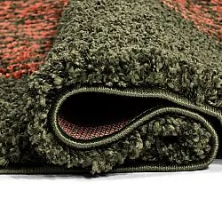 Koberce okrúhle - Zagora (zelená/oranžová)