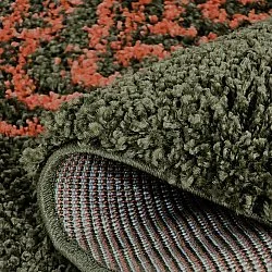 Koberce okrúhle - Zagora (zelená/oranžová)