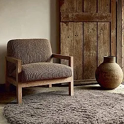 Kulatý koberec - Aliste Wool Shaggy (hnědý)