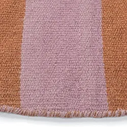 Rund matta - Garine (orange/rosa)