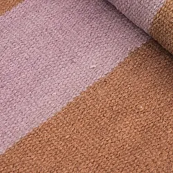 Rund matta - Garine (orange/rosa)