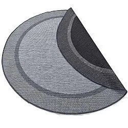 Kruhový koberec - Indoor/Outdoor Alta (antracit)