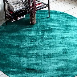 Kruhový koberec - Jodhpur Špeciálna Luxusná Edícia (tyrkysová)