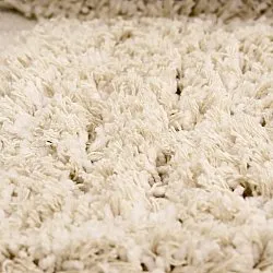 Rund matta - Otranto Natural Cotton Shaggy (offwhite)