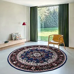 Kruhový koberec - Peking (modrý)