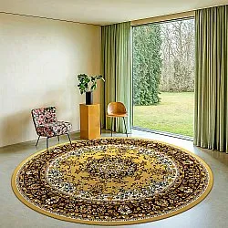 Kruhový koberec - Peking (zlatý)