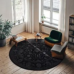 Okrúhly koberec - Peking Majestic (čierna)