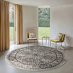 Kruhový koberec - Peking Noble (šedý)