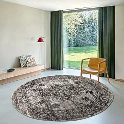 Kruhový koberec - Peking Royal (šedý)