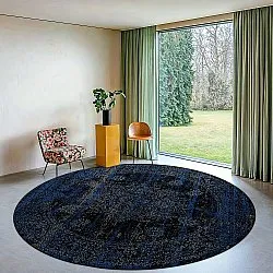 Kruhový koberec - Peking Royal (tmavomodrý)