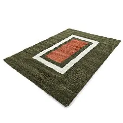 Koberce s chlpmi - Alsace (zelená/biela/oranžová)