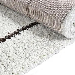 Koberce s dlhým vlasom - Eze (biela/hnedá)