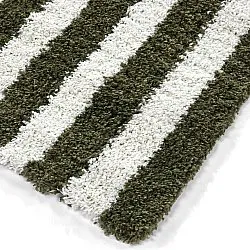 Koberce s dlhým vlasom - Imilchil (biela/zelená)