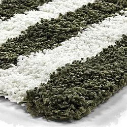 Koberce s dlhým vlasom - Imilchil (biela/zelená)