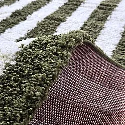 Koberce s dlhým vlasom - Imilchil (biela/zelená)