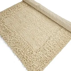 Koberec s dlhým vlasom - Melilla ručne tkaný vlnený shaggy (prírodný)