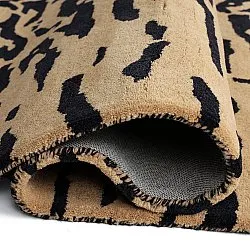Koberec s dlhým vlasom - Zebra Tufted Wool Premium (béžová/čierna)