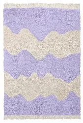 Ryamattor - Amira Natural Cotton Shaggy (lila/beige)