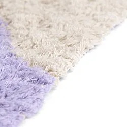 Ryamattor - Amira Natural Cotton Shaggy (lila/beige)