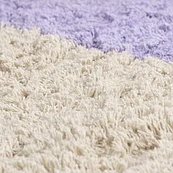 Ryamattor - Amira Natural Cotton Shaggy (lila/beige)